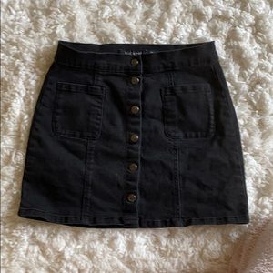 Black hearts mini Denim skirt
